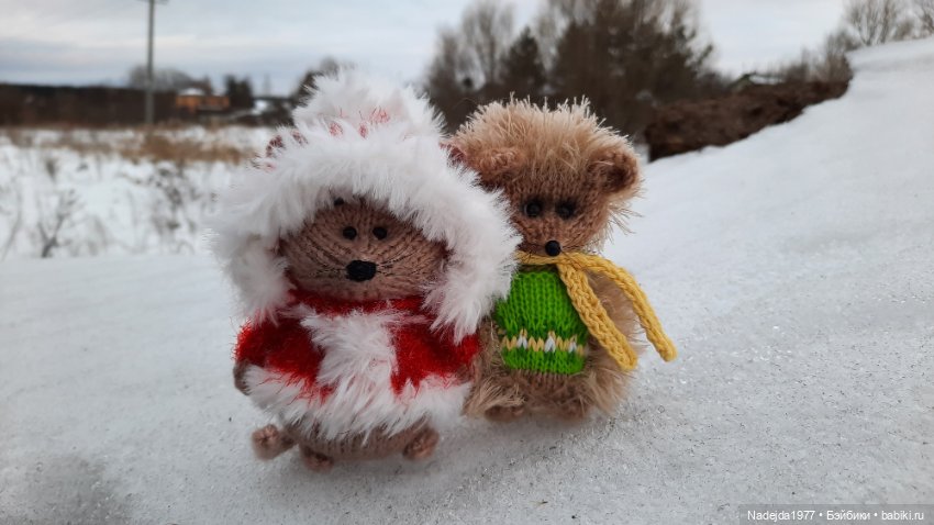 Ещё порция повязушек. Мышонок, ёжик