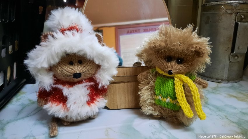 Ещё порция повязушек. Мышонок, ёжик