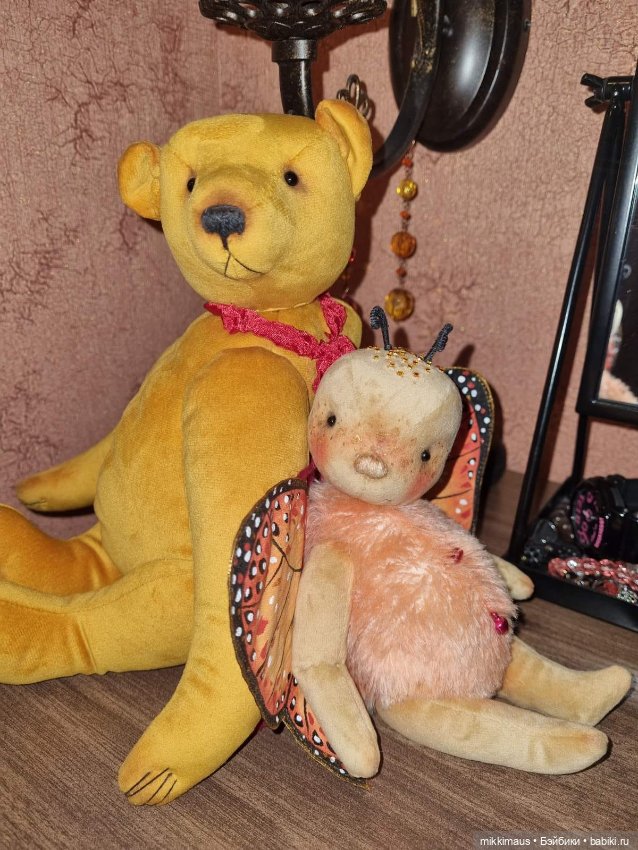 Бабочка ждёт лета — Авторские мишки Тедди и друзья: фото (фото 8)