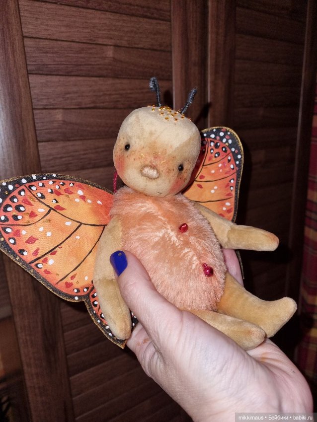 Бабочка ждёт лета — Авторские мишки Тедди и друзья: фото (фото 4)