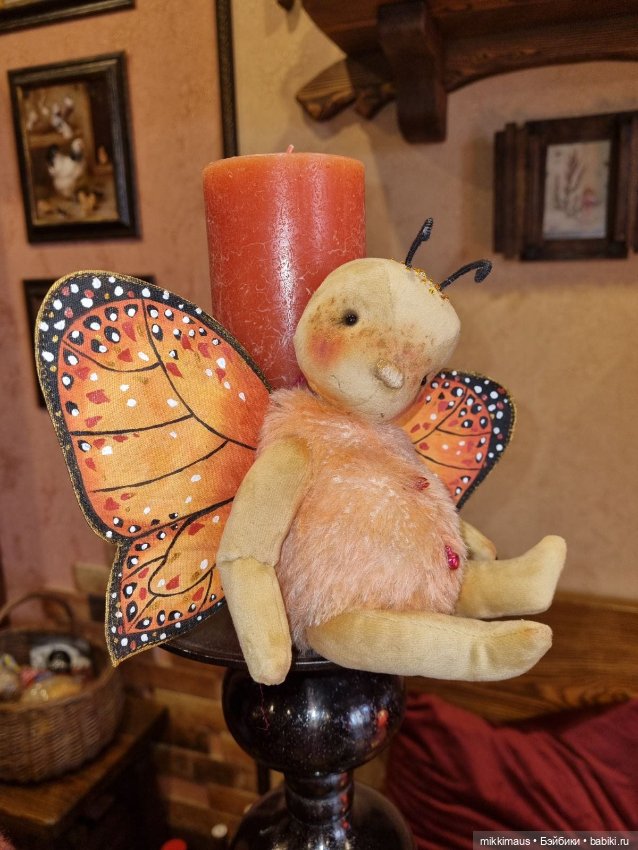 Бабочка ждёт лета — Авторские мишки Тедди и друзья: фото (фото 6)