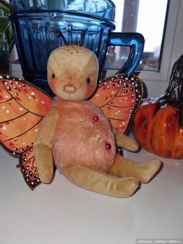 Бабочка ждёт лета — Авторские мишки Тедди и друзья: фото (фото 5)