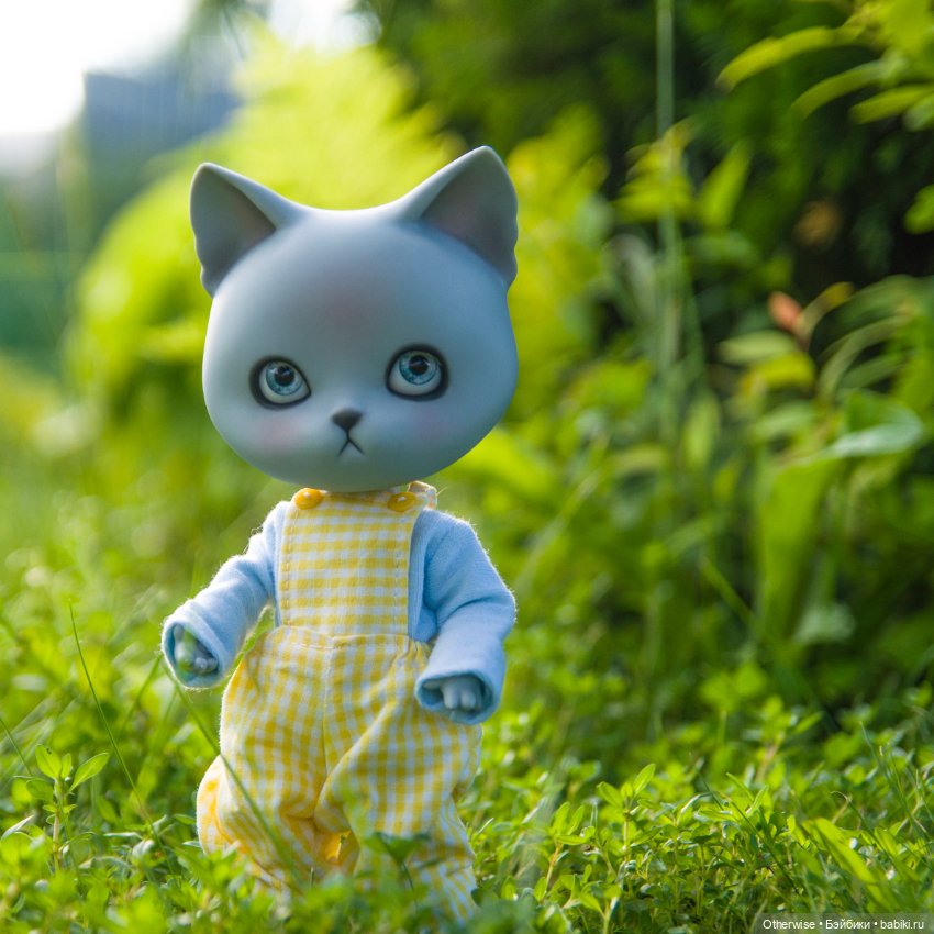 Котик на качелях — Куклы Pipos (Пипос): BJD (БЖД) (фото 3)
