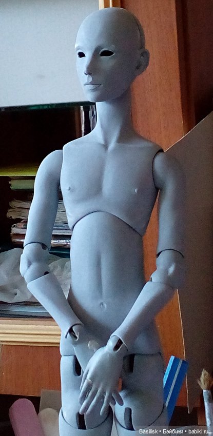 Мальчик 03. Процесс — Авторские шарнирные куклы своими руками: лепка (фото 2)