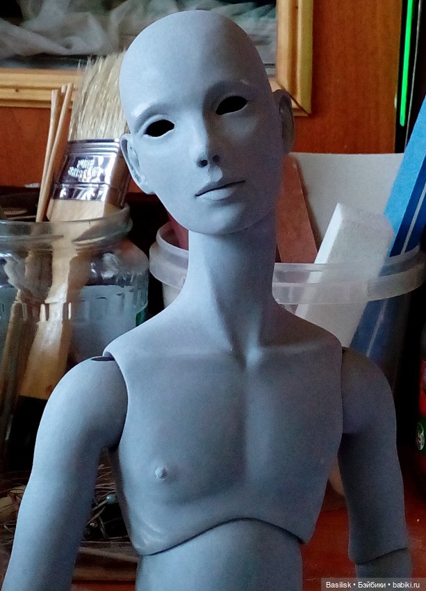 Мальчик 03. Процесс — Авторские шарнирные куклы своими руками: лепка (фото 5)