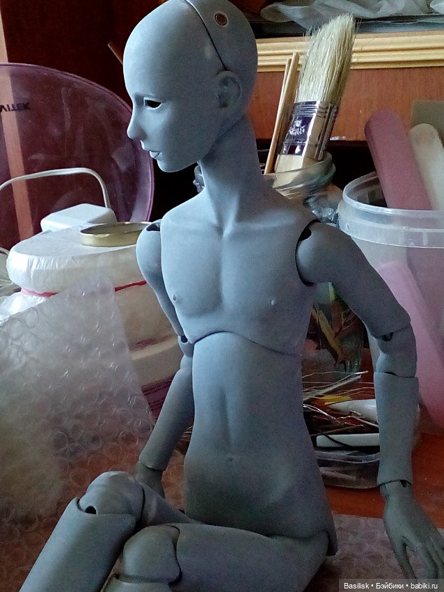 Мальчик 03. Процесс — Авторские шарнирные куклы своими руками: лепка (фото 3)