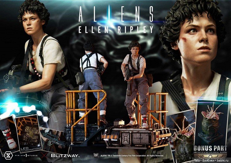 Prime 1 Studio совместно с Blitzway - Эллен Рипли в масштабе 1/4 по мотивам фильма «Чужие» (фото 4)