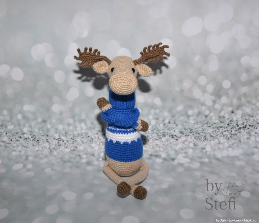 Лось Генрих — Вязаные игрушки и амигуруми: крючком (фото 4)