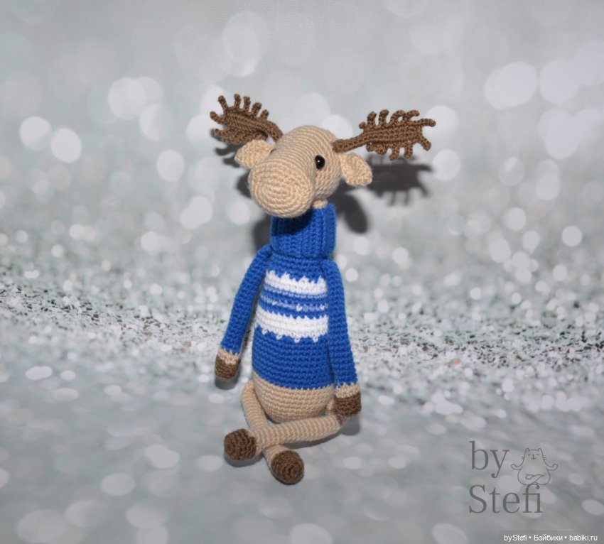 Лось Генрих — Вязаные игрушки и амигуруми: крючком (фото 3)