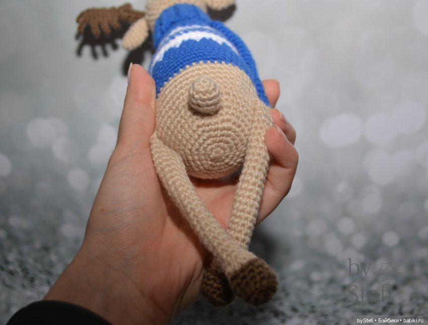 Лось Генрих — Вязаные игрушки и амигуруми: крючком (фото 6)