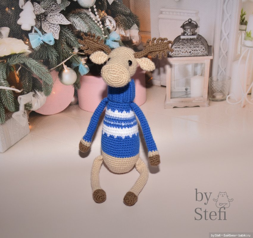 Лось Генрих — Вязаные игрушки и амигуруми: крючком (фото 2)