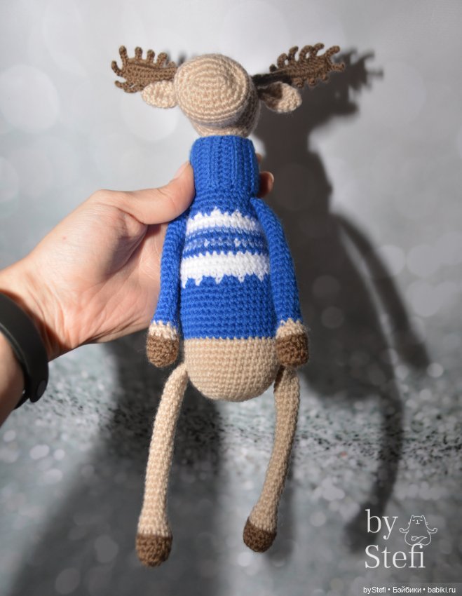 Лось Генрих — Вязаные игрушки и амигуруми: крючком (фото 8)
