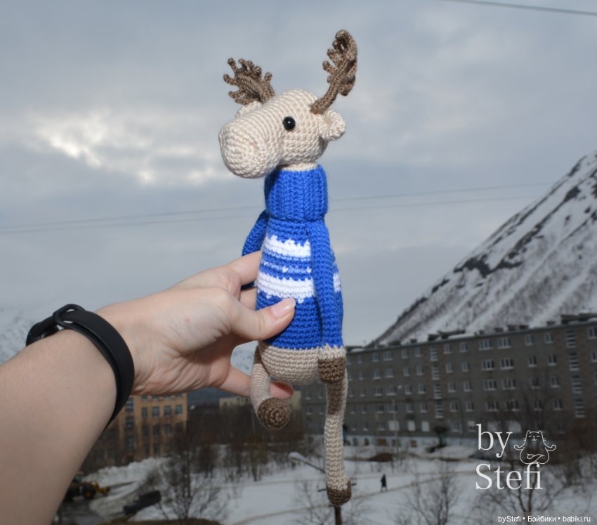 Лось Генрих — Вязаные игрушки и амигуруми: крючком