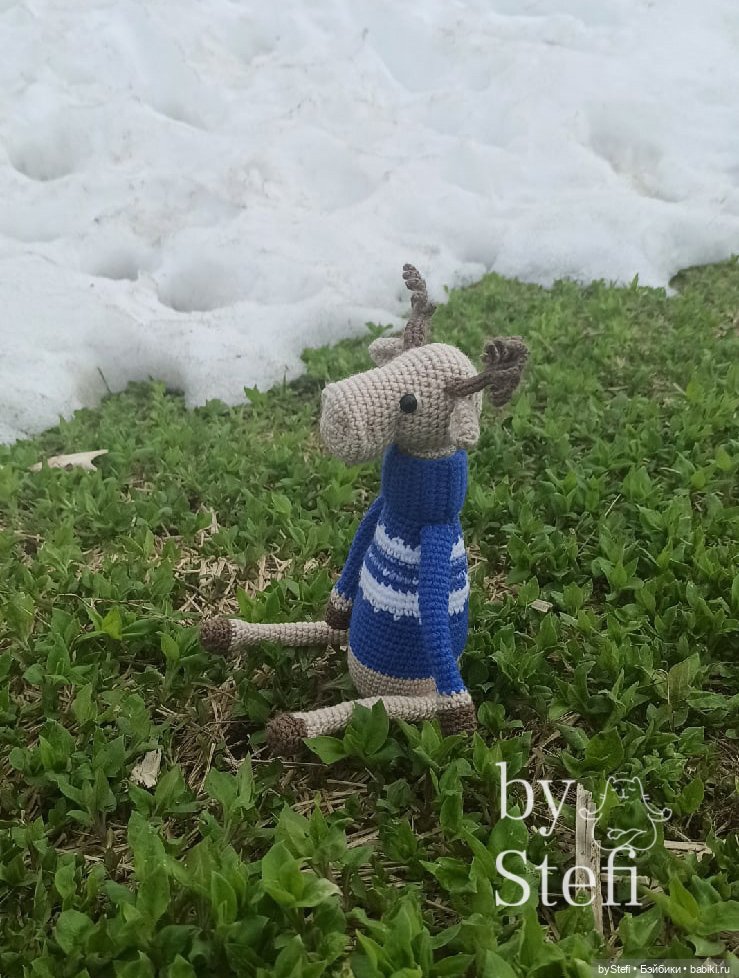 Лось Генрих — Вязаные игрушки и амигуруми: крючком (фото 10)