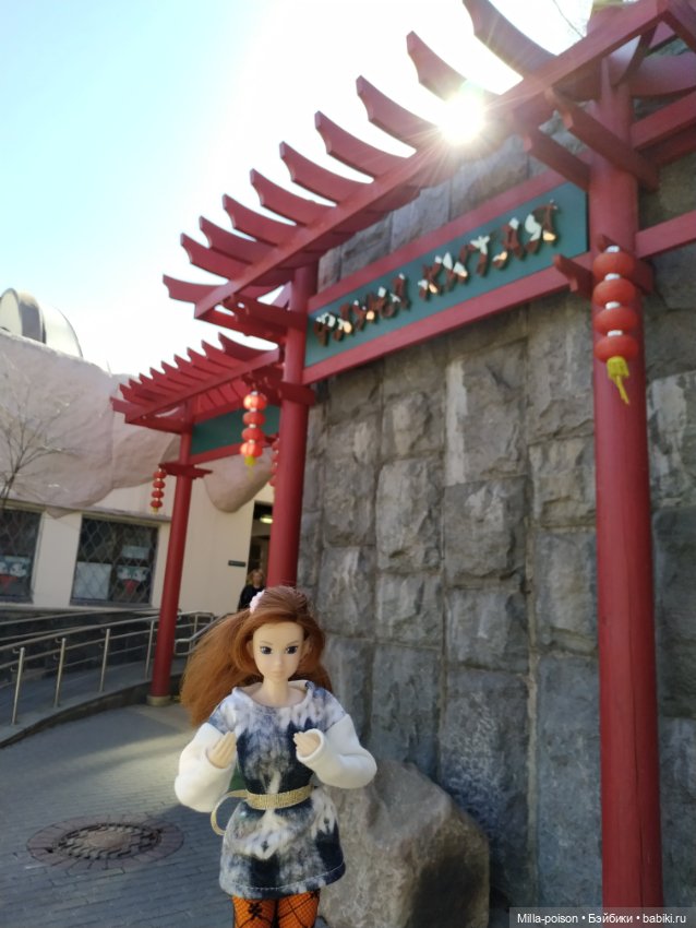Momoko посещает Московский зоопарк