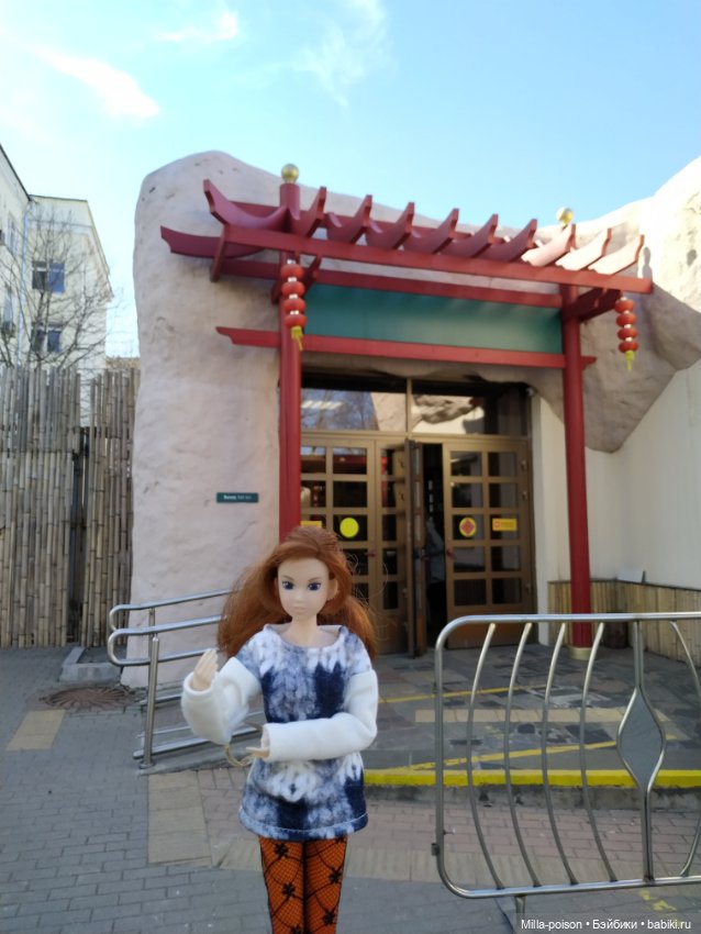 Momoko посещает Московский зоопарк