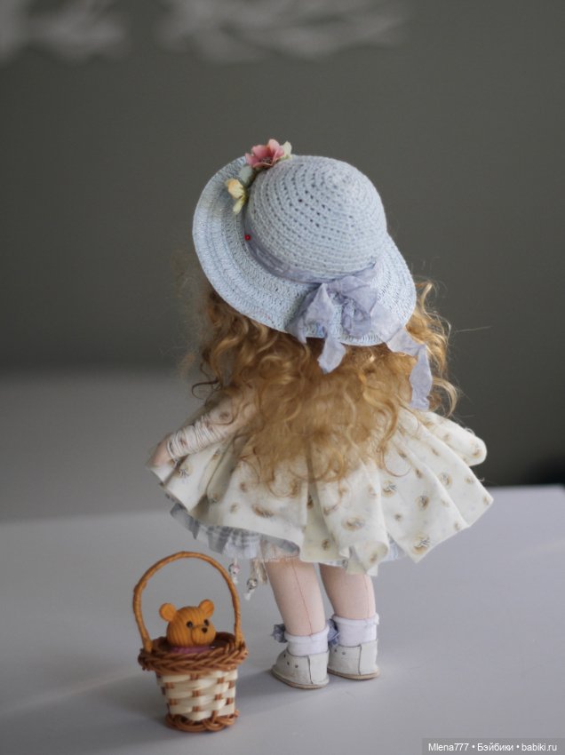 Поличка милая кудряшка — Авторские текстильные куклы: Вальдорфские (фото 5)