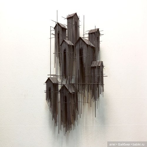 Архитектурные скульптуры из стальных стержней от Давида Морено (David Moreno) (фото 8)