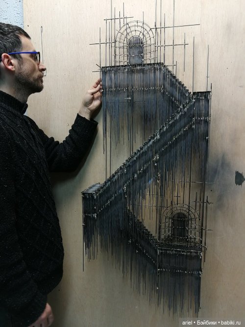 Архитектурные скульптуры из стальных стержней от Давида Морено (David Moreno) (фото 6)