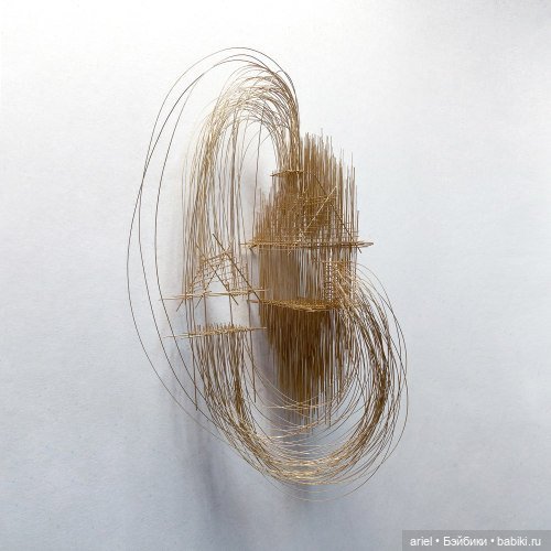 Архитектурные скульптуры из стальных стержней от Давида Морено (David Moreno)