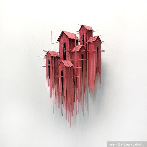 Архитектурные скульптуры из стальных стержней от Давида Морено (David Moreno) (фото 5)