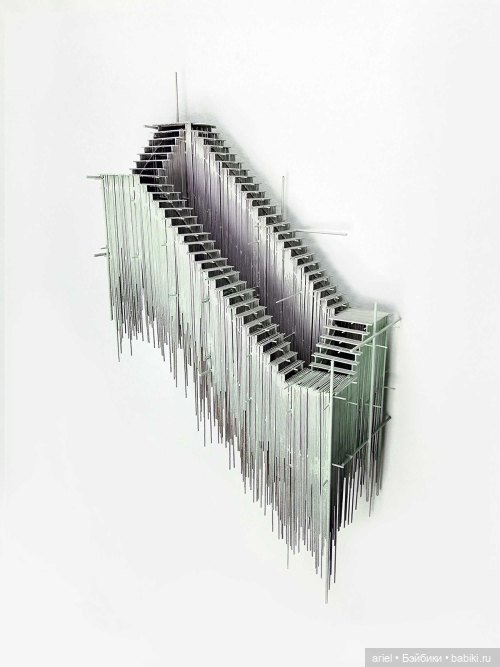 Архитектурные скульптуры из стальных стержней от Давида Морено (David Moreno) (фото 2)