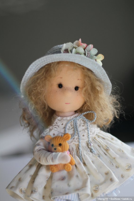 Поличка милая кудряшка — Авторские текстильные куклы: Вальдорфские (фото 7)