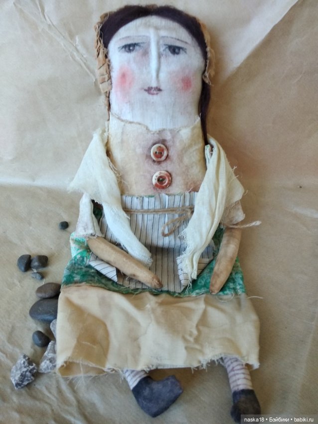 Кукла с птицей — Авторские текстильные куклы: Вальдорфские (фото 4)