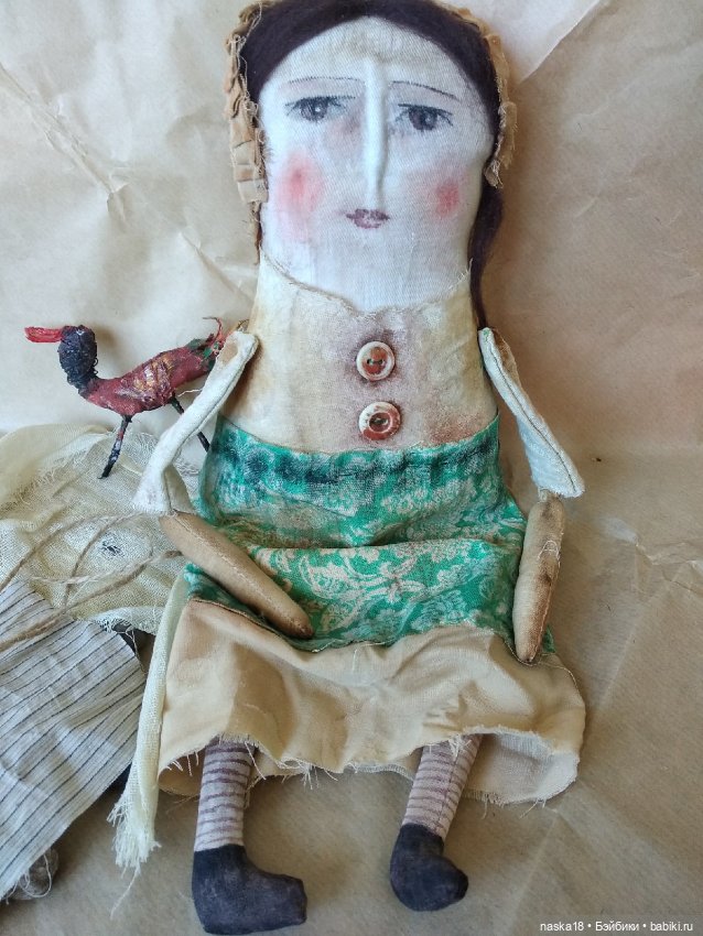 Кукла с птицей — Авторские текстильные куклы: Вальдорфские (фото 3)