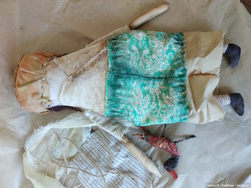 Кукла с птицей — Авторские текстильные куклы: Вальдорфские (фото 8)