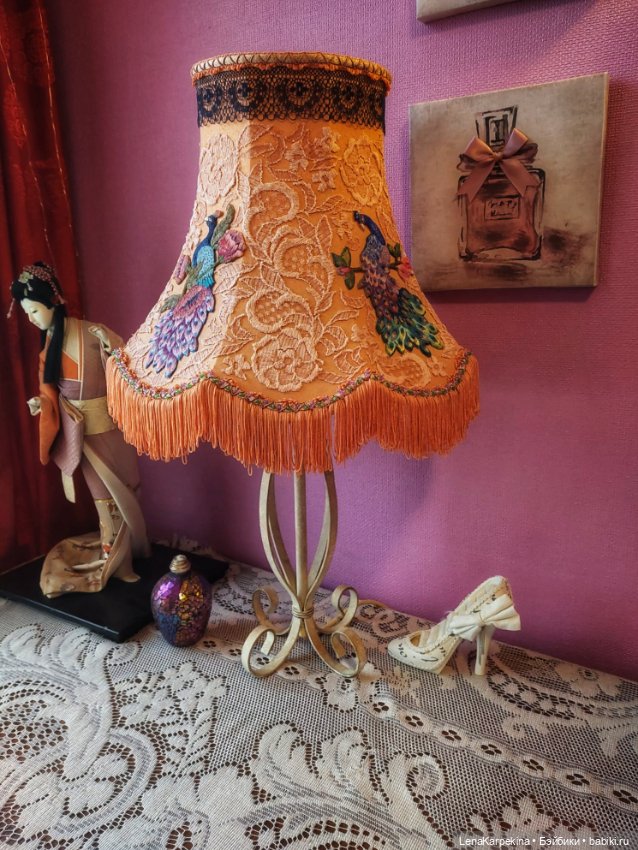 Абажур доработанный — Вышивка крестиком (фото 3)