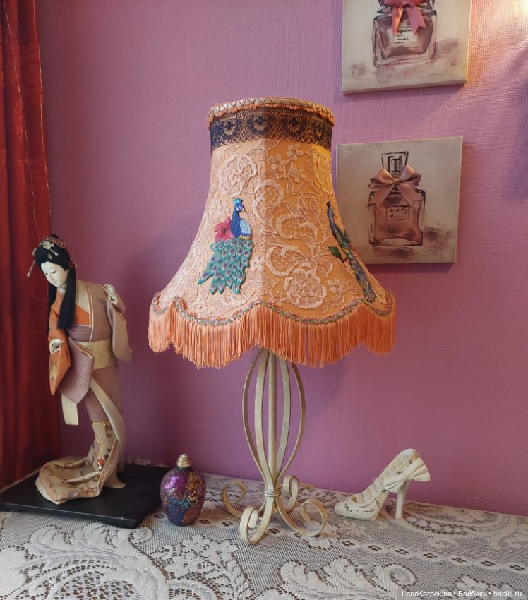 Абажур доработанный — Вышивка крестиком (фото 5)