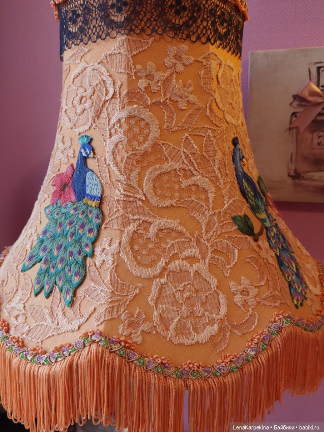 Абажур доработанный — Вышивка крестиком (фото 6)