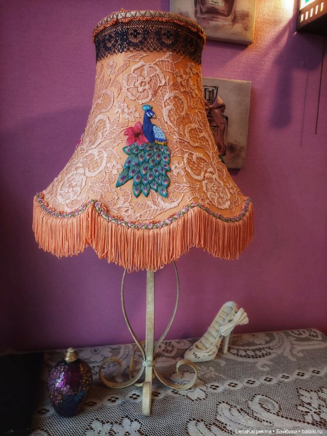 Абажур доработанный — Вышивка крестиком (фото 4)