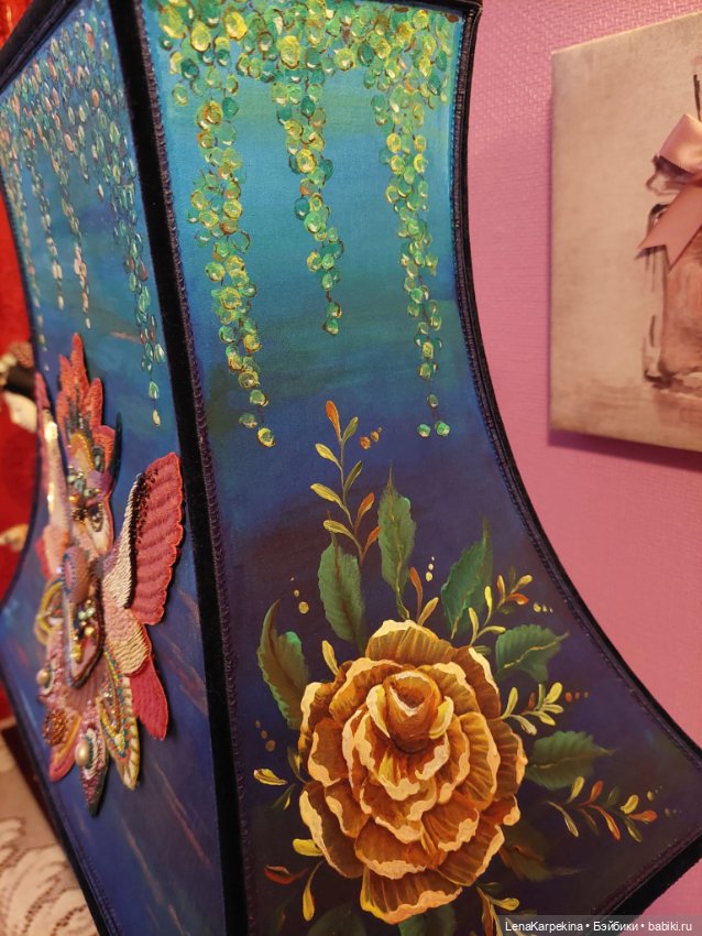 Совиный абажур. Тоже доработанный