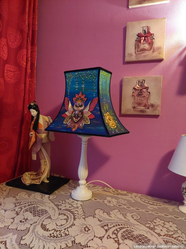 Совиный абажур. Тоже доработанный (фото 6)