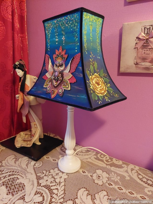 Совиный абажур. Тоже доработанный (фото 5)