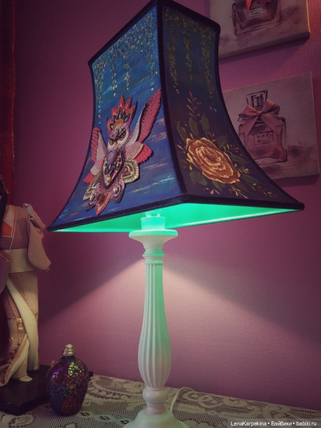 Совиный абажур. Тоже доработанный (фото 3)