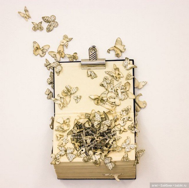 Книжные скульптуры Томаса Уайтмана (фото 6)