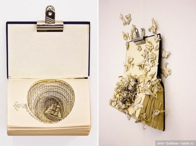 Книжные скульптуры Томаса Уайтмана (фото 4)