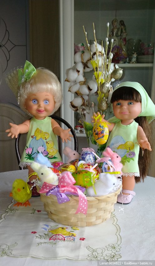 Поздравляем с Пасхой — Куклы Galoob Baby Face (Фейсинки): винтаж 90 (фото 4)