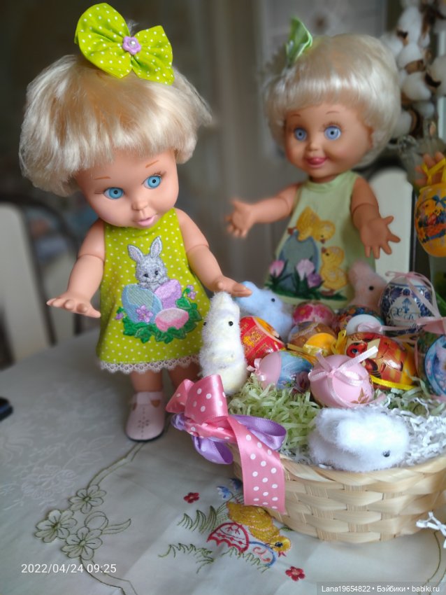 Поздравляем с Пасхой — Куклы Galoob Baby Face (Фейсинки): винтаж 90 (фото 2)