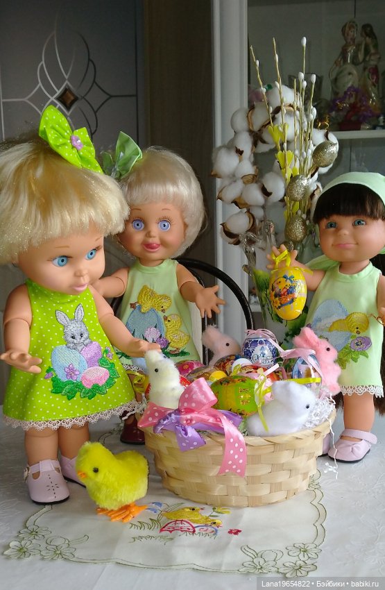 Поздравляем с Пасхой — Куклы Galoob Baby Face (Фейсинки): винтаж 90 (фото 3)
