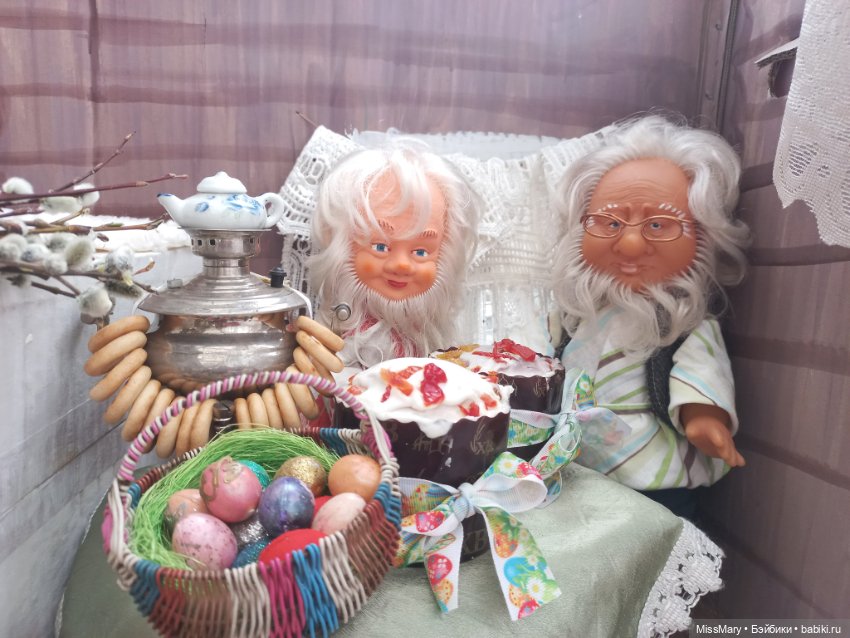 "Веселые картинки". Напекла Фаина куличей