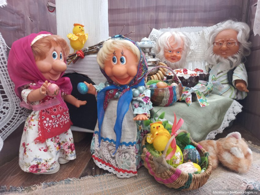 "Веселые картинки". Напекла Фаина куличей