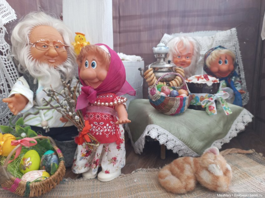 "Веселые картинки". Напекла Фаина куличей