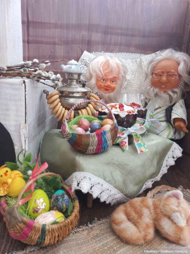 "Веселые картинки". Напекла Фаина куличей