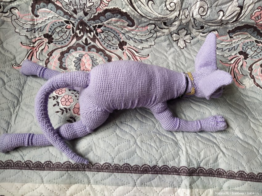 Сфинкс Фиалка — Вязаные игрушки и амигуруми: крючком
