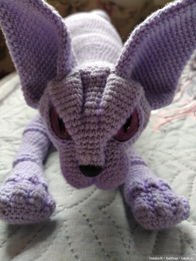 Сфинкс Фиалка — Вязаные игрушки и амигуруми: крючком (фото 10)