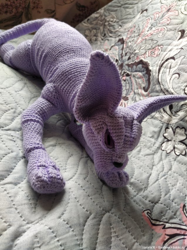 Сфинкс Фиалка — Вязаные игрушки и амигуруми: крючком